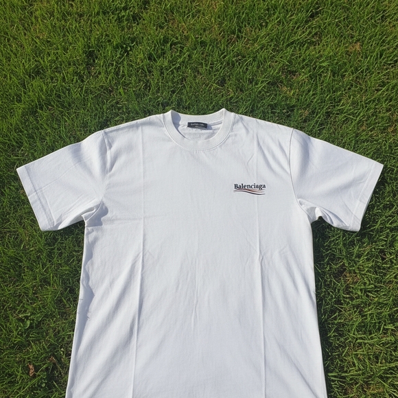 Balenciaga White Men's T-Shirt Size M - Picture 2 of 4